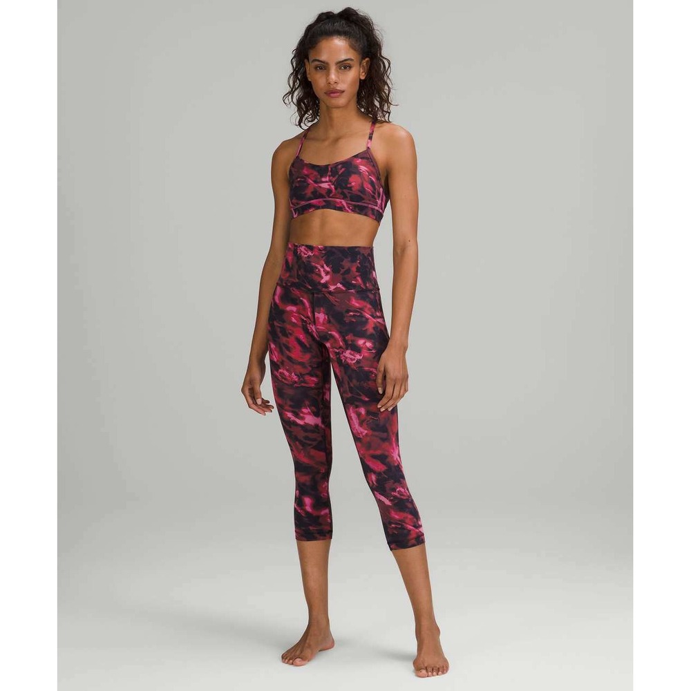 Lululemon Align High Rise Floral Print Crop Leggings Size 4